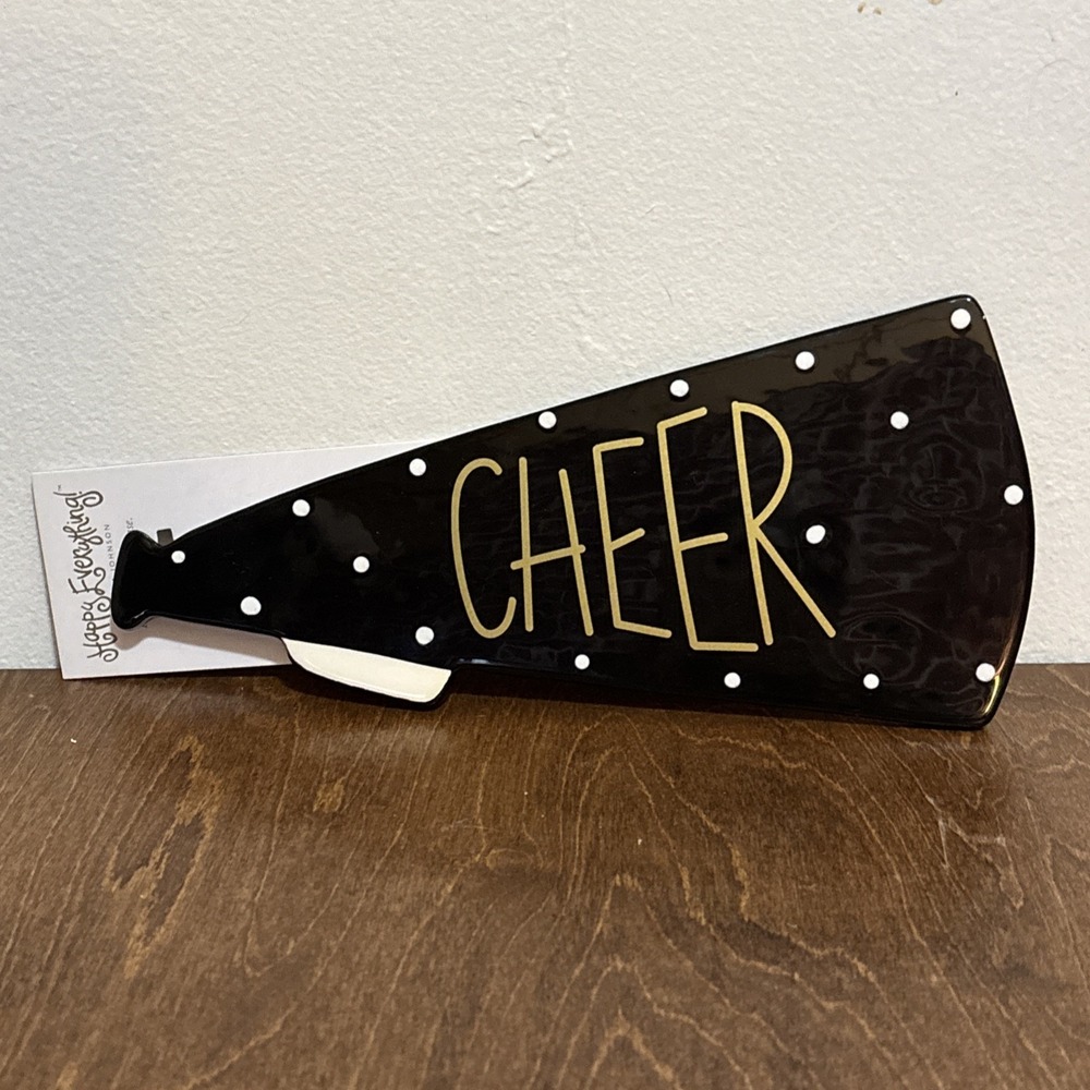 Coton Colors Happy Everything Cheer  Megaphone Large Attachment‎ Black White New